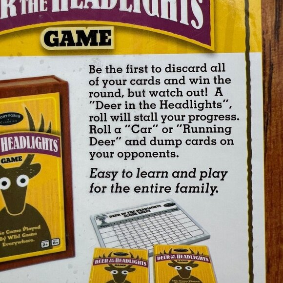 Deer In The Headlights Family Board Game By Front Porch Classics New - Picture 5 of 8